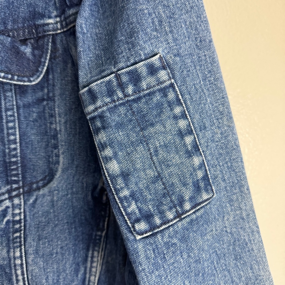 Dakota Vintage Denim Jacket Zip Off Sleeves Size XL - Picture 2 of 12